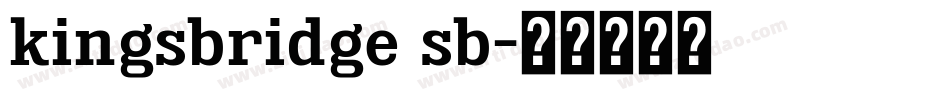 kingsbridge sb字体转换